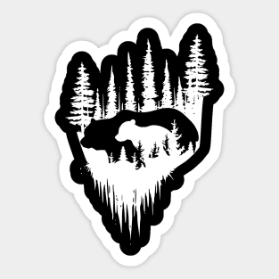 bear in the forest Sticker